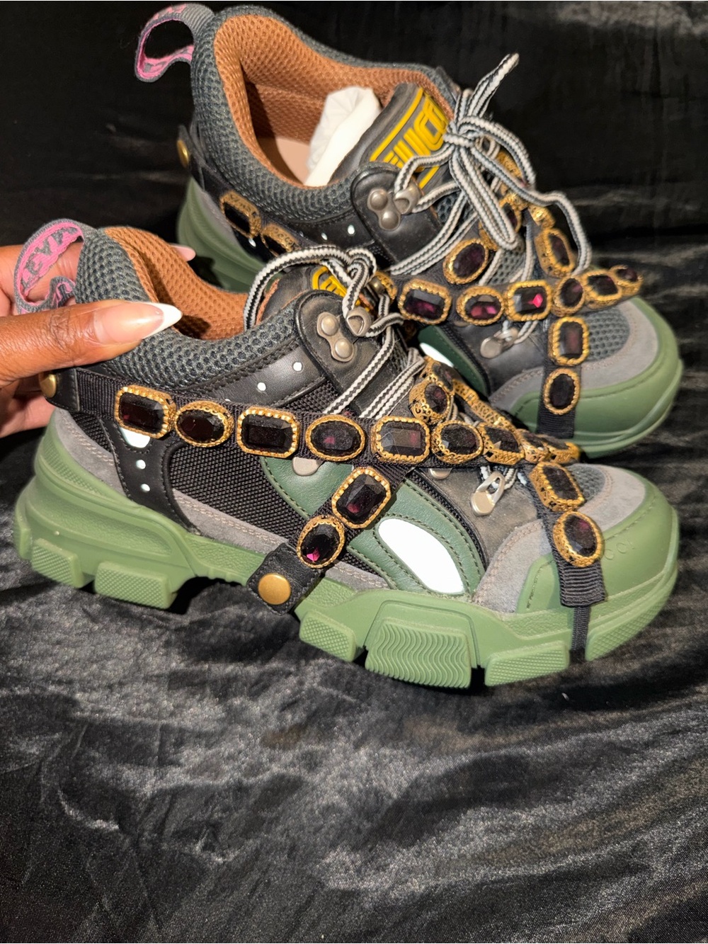 Gucci Flashtrek sneakers with detachable crystals